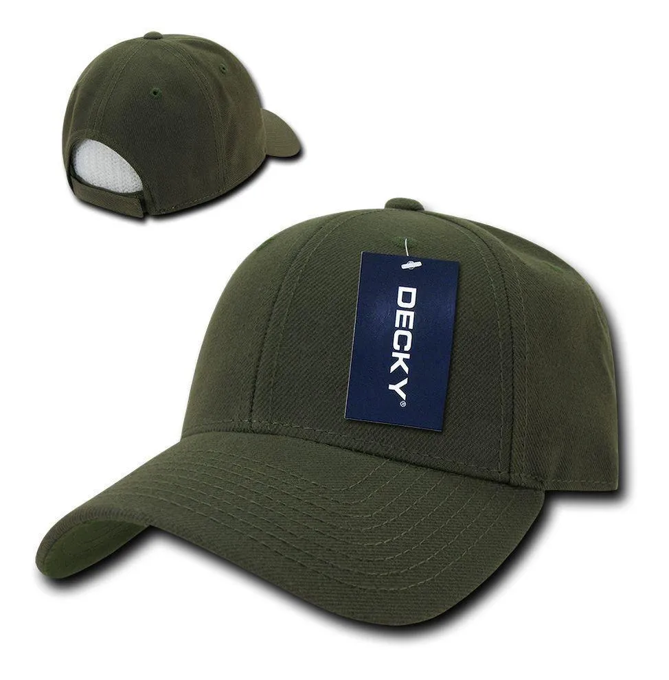 1 Dozen Decky Low Crown 2 Tone Curved Bill 6 Panel Dad Hats Caps Wholesale Lots