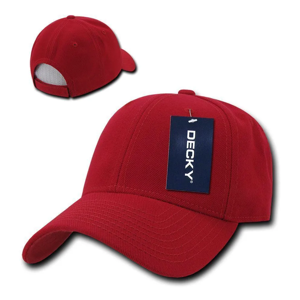1 Dozen Decky Low Crown 2 Tone Curved Bill 6 Panel Dad Hats Caps Wholesale Lots