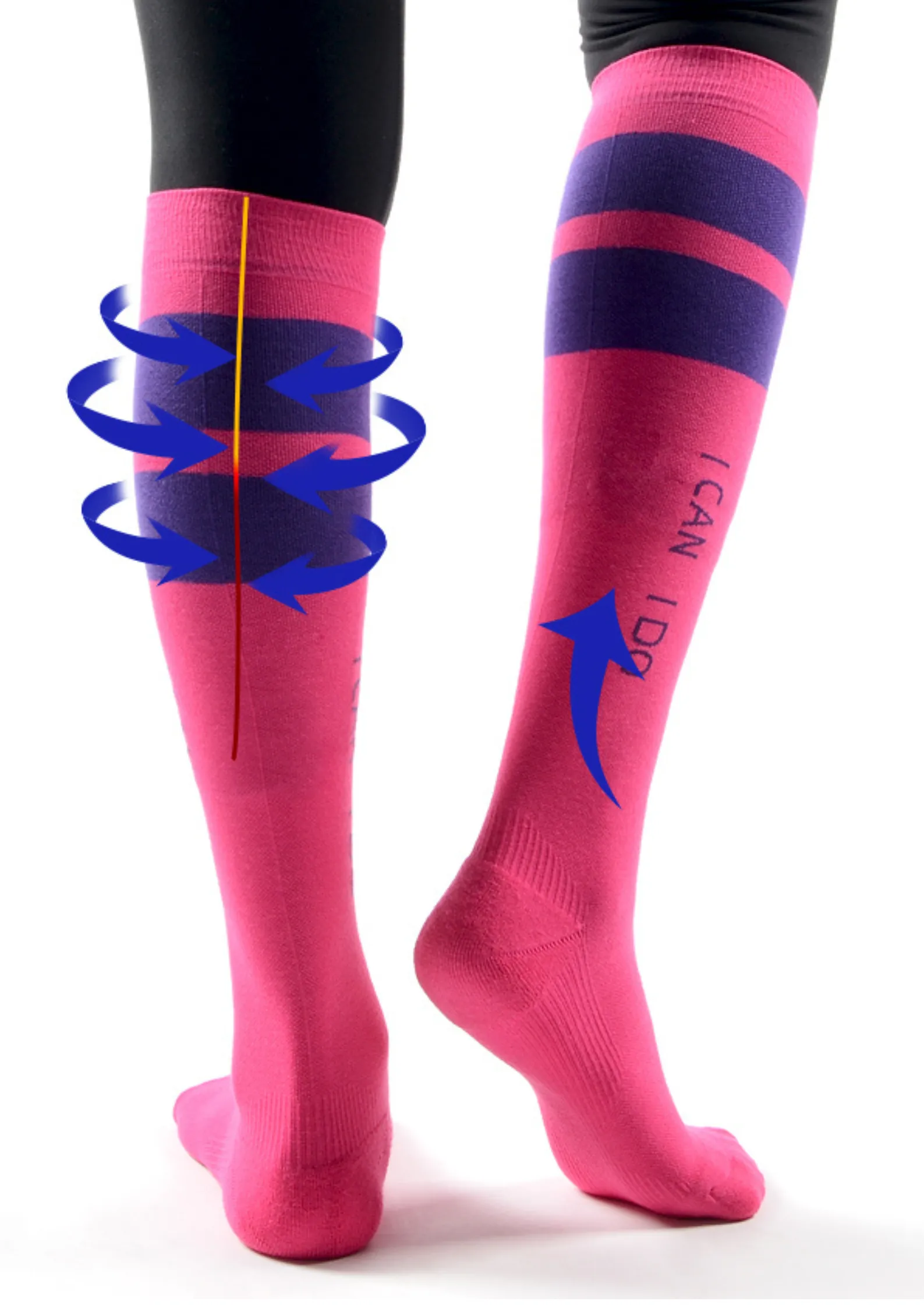 1-Pack Knee High Compression Sport Socks for Women