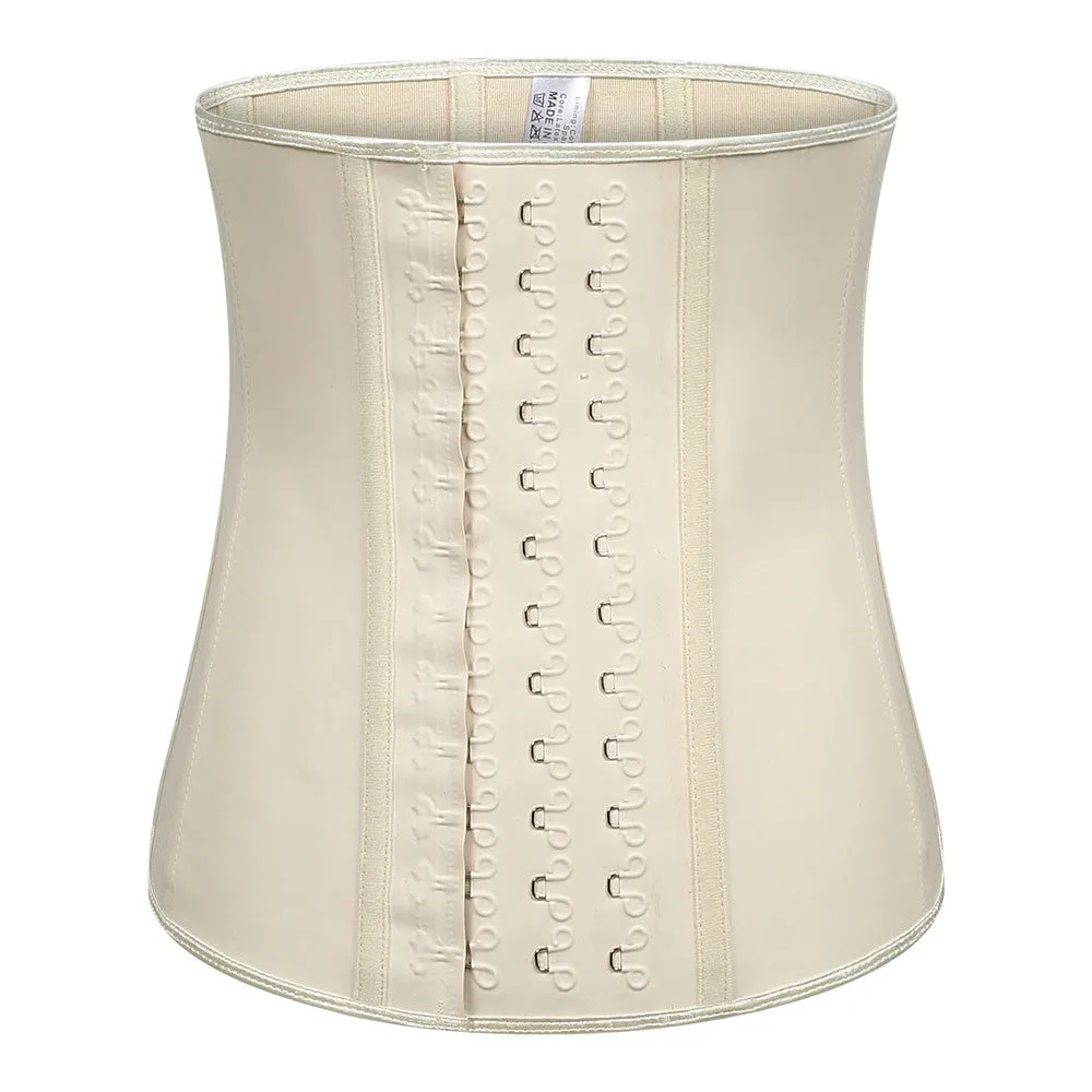 100% Latex 9 Steel Boned  Workout Waist Trainer Training Shaper