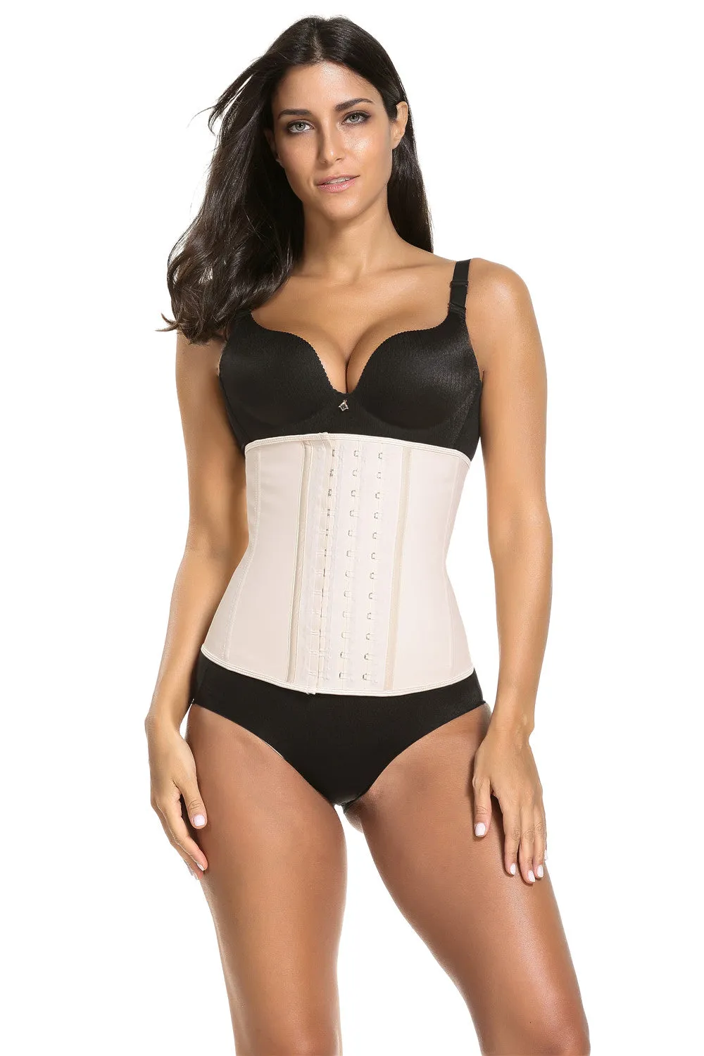 100% Latex 9 Steel Boned  Workout Waist Trainer Training Shaper