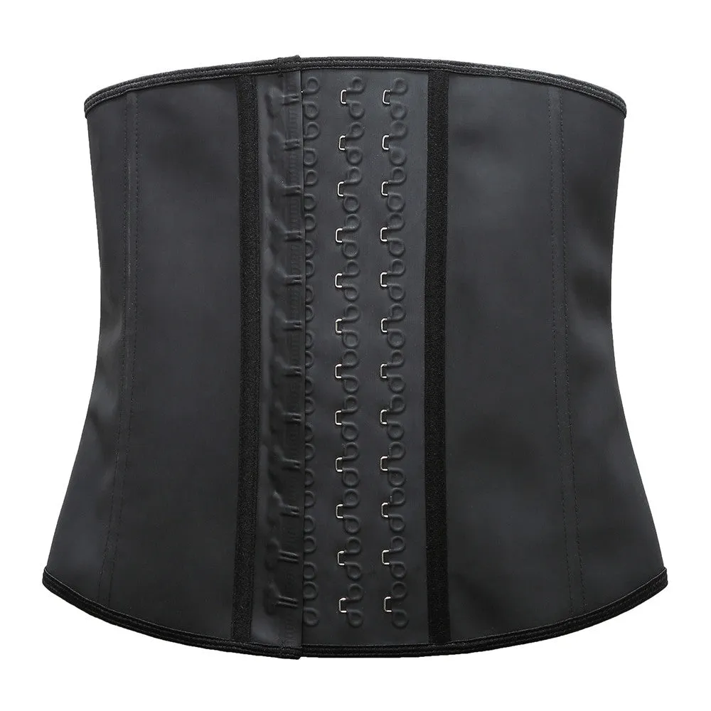 100% Latex 9 Steel Boned  Workout Waist Trainer Training Shaper