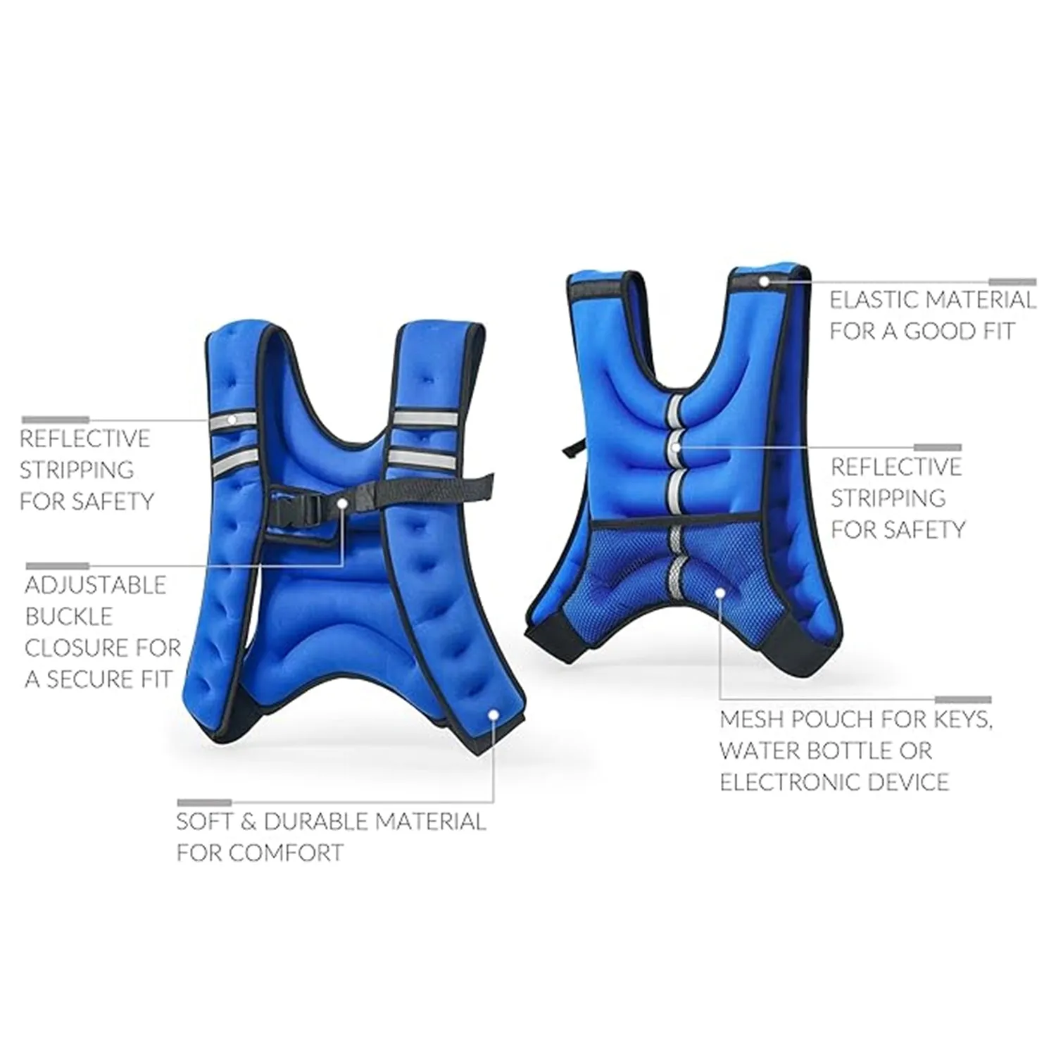 1441 Fitness Neoprene Weight Vest - 5 Kg