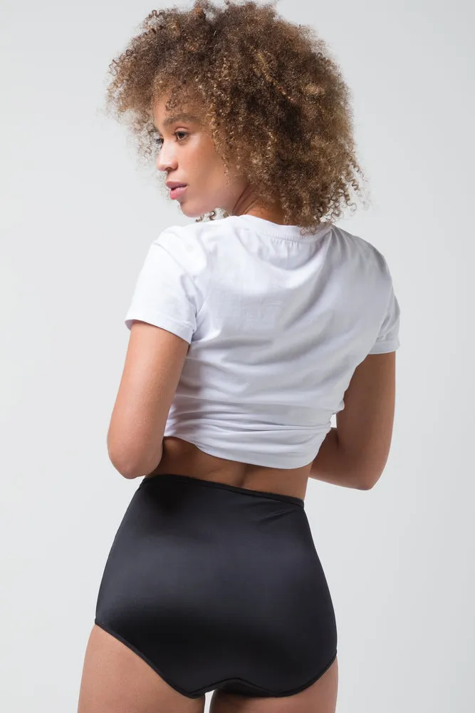 2  Low  Brief Panty  Black & Beige