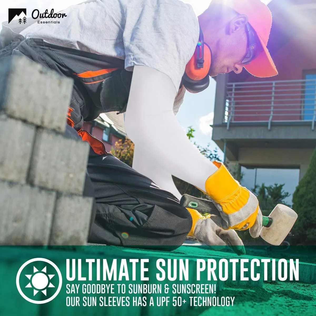 2-Pairs: UV Sun Protection Compression Arm Sleeves