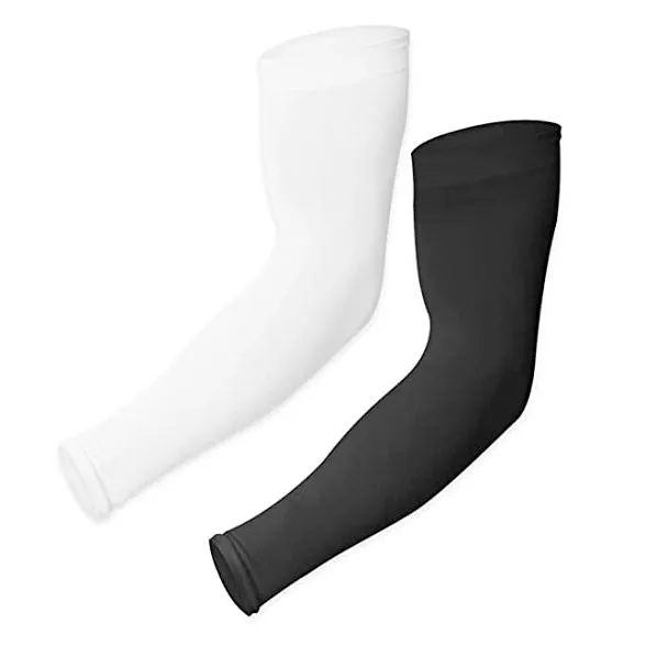 2-Pairs: UV Sun Protection Compression Arm Sleeves