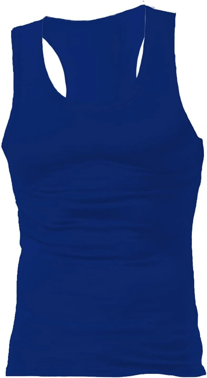 2 Pcs Men's Gym Workout Tank Tops Pack Dry Fit Sleeveless U Neck Gym Shirts Muscle Bodybuilding T Shirts Runing Tank Tops