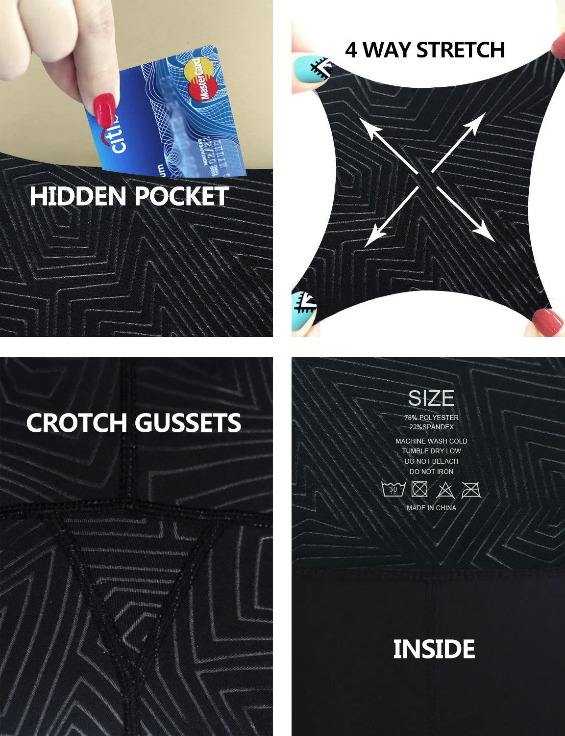 22" inseam 3D Printed Gym Pants MAZE_Gym
