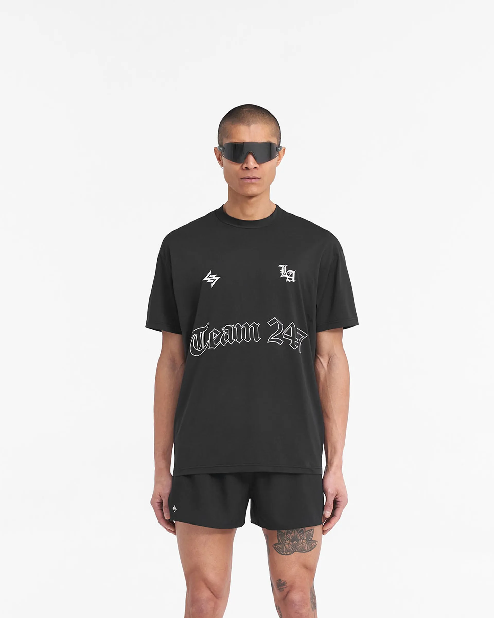 247 LA Marathon Oversized T-Shirt - Black