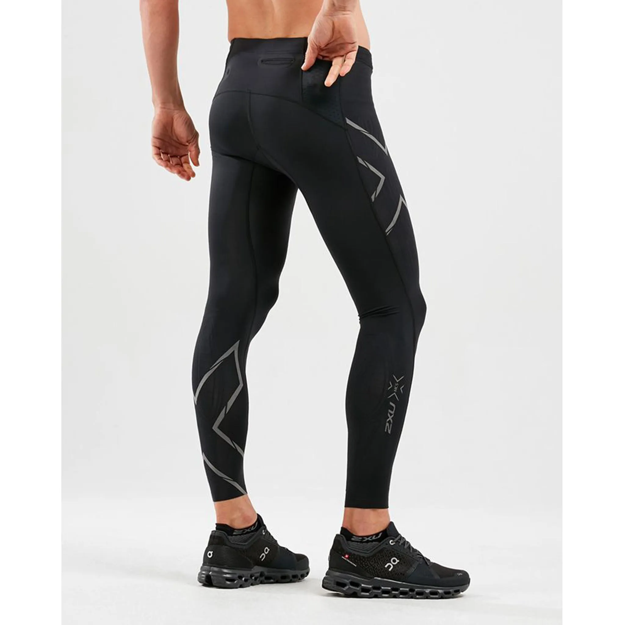 2XU Light Speed Compression Tights Men’s Black/Black Reflective
