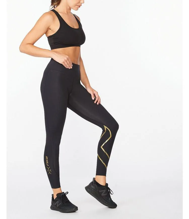 2XU MCS X Train Mid Rise Tights (Black/Gold)