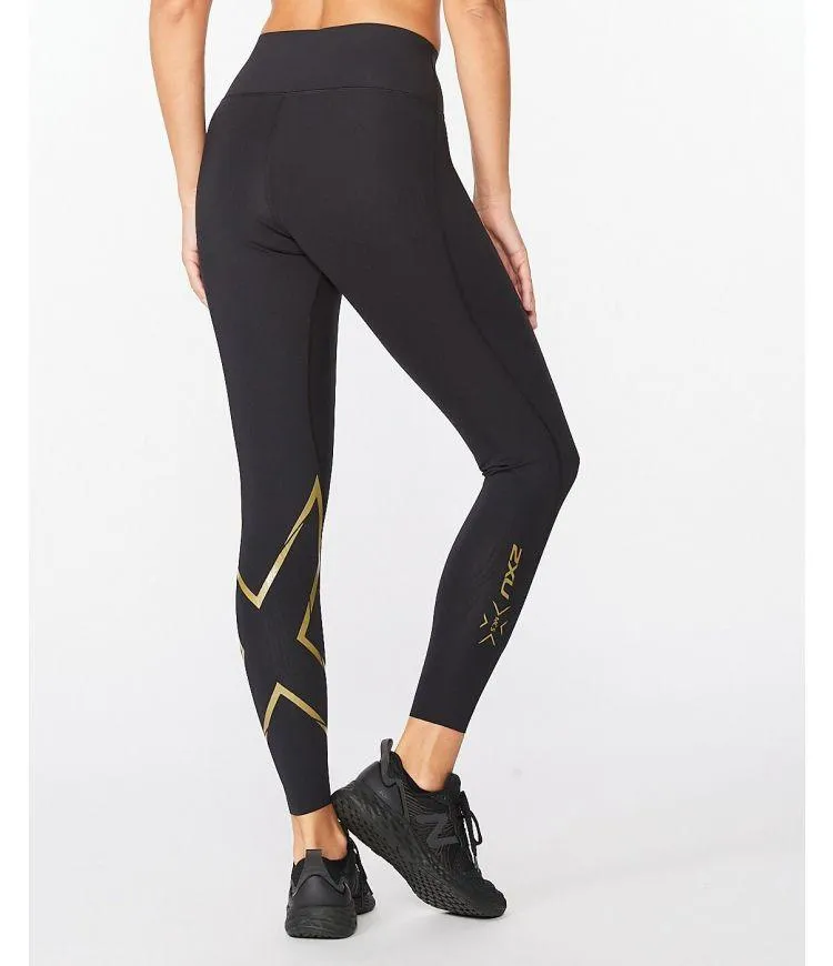 2XU MCS X Train Mid Rise Tights (Black/Gold)