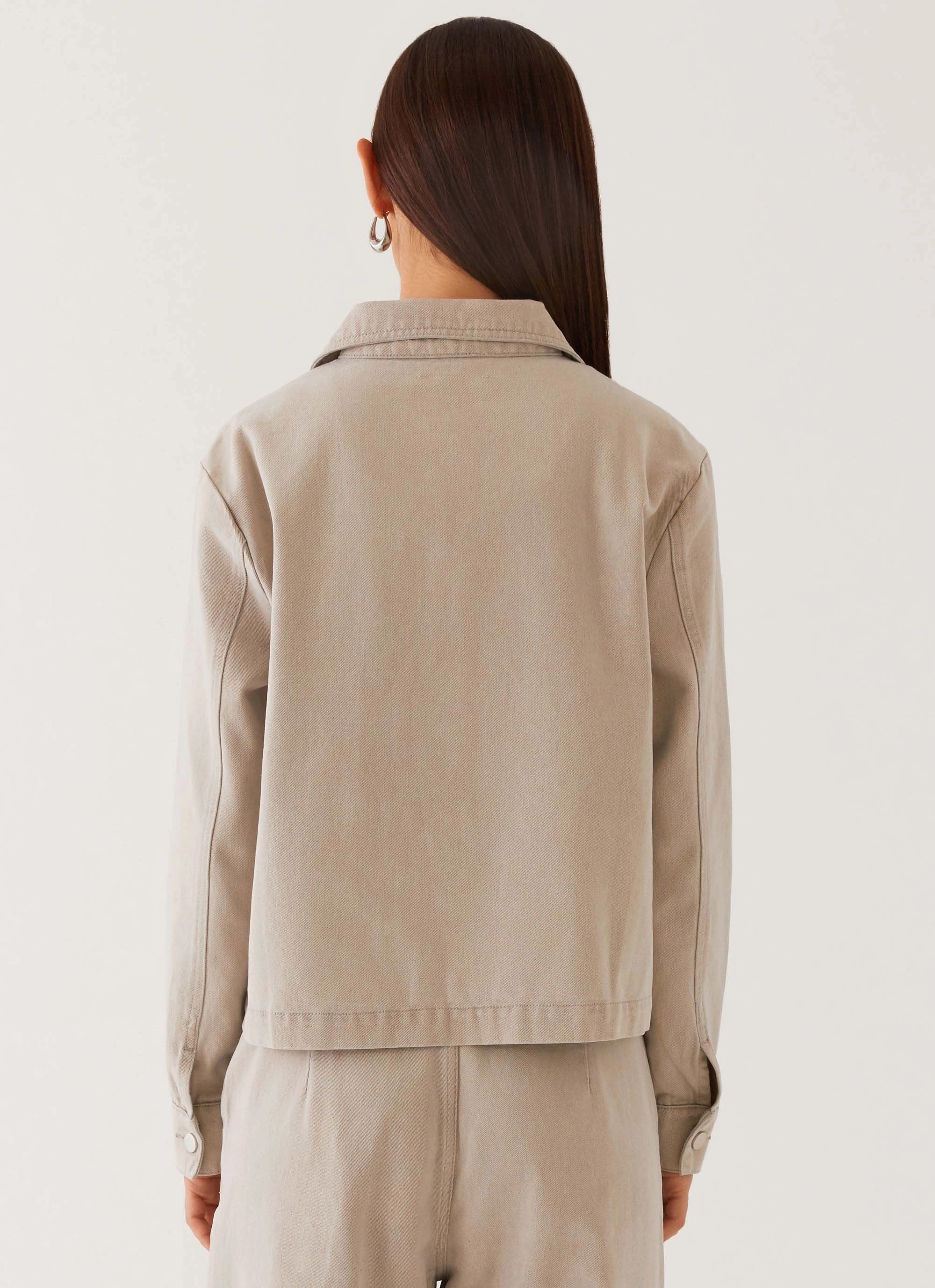 FlexFoldPackaging Milani Denim Jacket - Grey