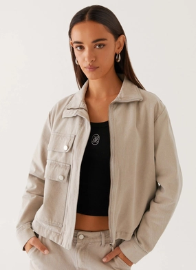 OdorResistant Treatment Milani Denim Jacket - Grey