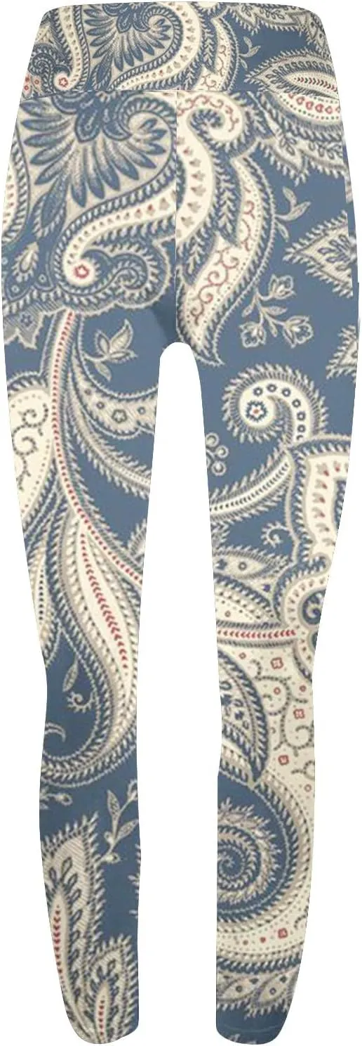 4x Leggings for Women Plus Size Pattern Design Leggings Pants Womens High Rise Leggings