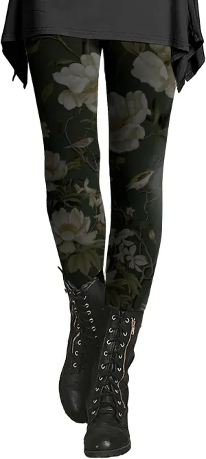 4x Leggings for Women Plus Size Pattern Design Leggings Pants Womens High Rise Leggings