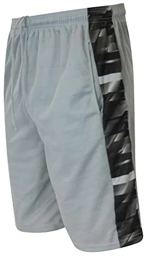 5 Pack: Big Boys Youth Clothing Knit Mesh Active Athletic Performance Basketball Soccer Lacrosse Tennis Exercise Summer Gym Golf Running Teen Shorts -Set 4- XL (16/18)