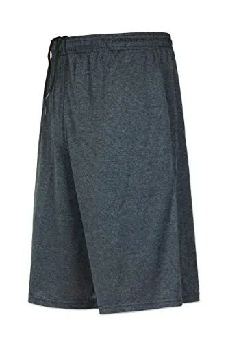 5 Pack: Quick Dry Fit Dri-Fit Big Boys Girls Youth Clothing Knit Active Athletic Performance Basketball Soccer Lacrosse Tennis Exercise Summer Gym Teen Shorts -Set 4- Medium (8/10)