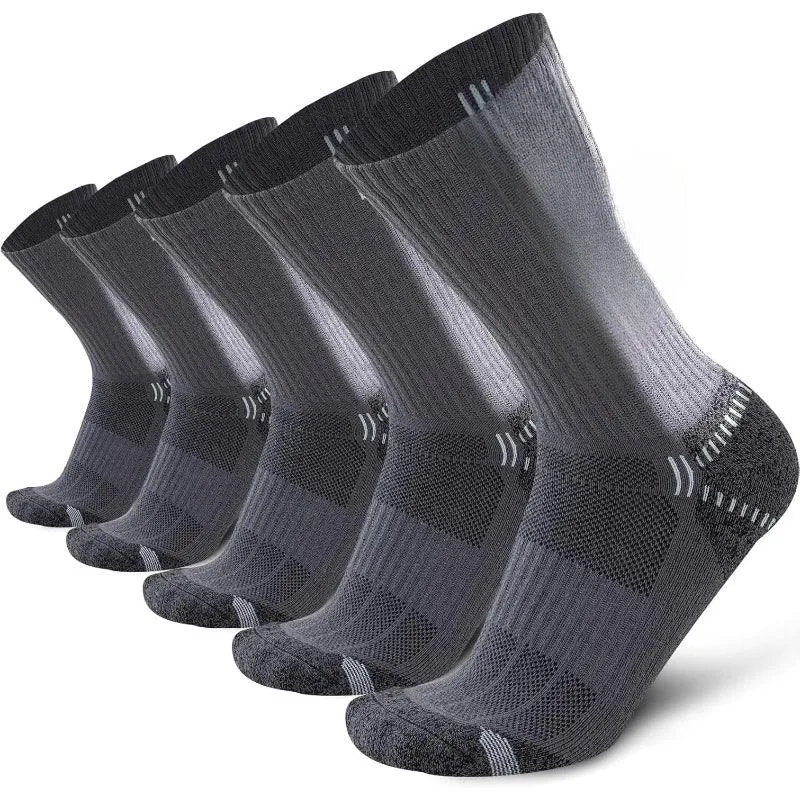 5 Pair Light Cushioned Athletic Running Anti Blister Socks