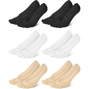 6 Pair Bunion Relief Compression Socks – Toe Alignment Support