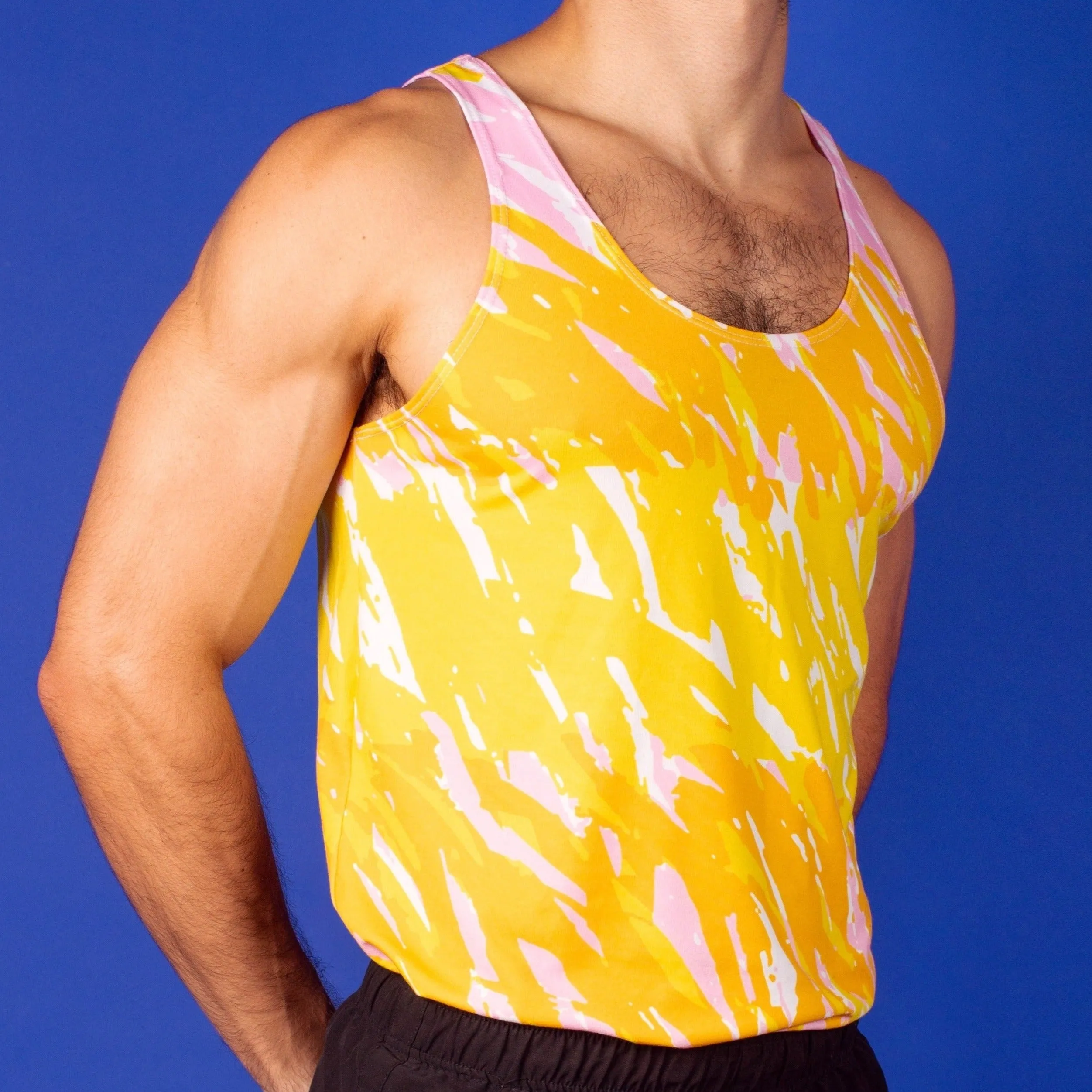 80's Brushstroke Gym Tank