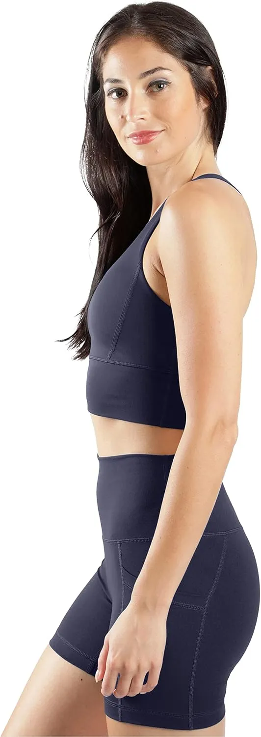 90 Degree By Reflex Lux Moisture Wicking Sports Bra