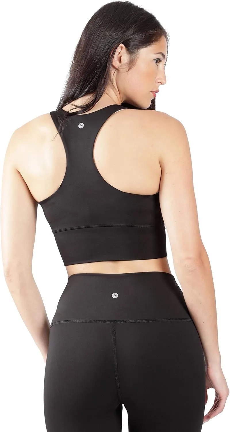 90 Degree By Reflex Lux Moisture Wicking Sports Bra