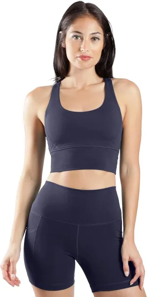 90 Degree By Reflex Lux Moisture Wicking Sports Bra