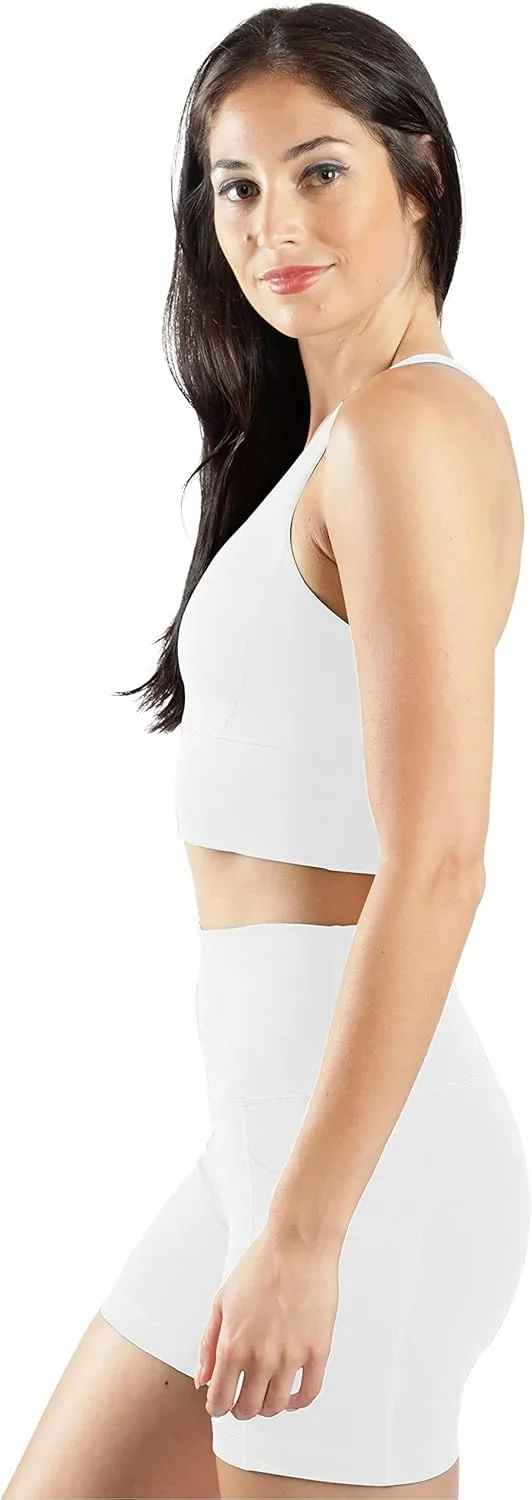 90 Degree By Reflex Lux Moisture Wicking Sports Bra
