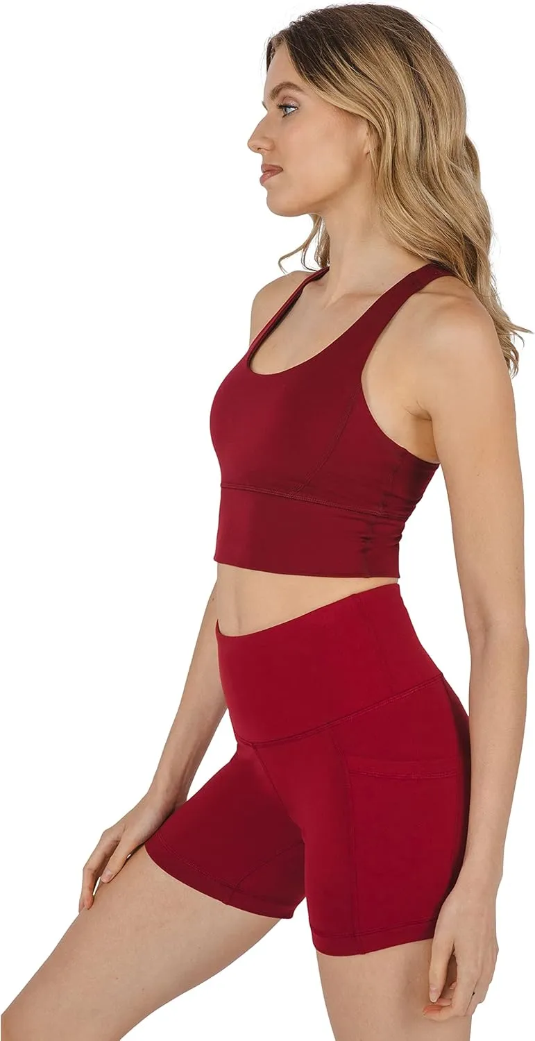 90 Degree By Reflex Lux Moisture Wicking Sports Bra