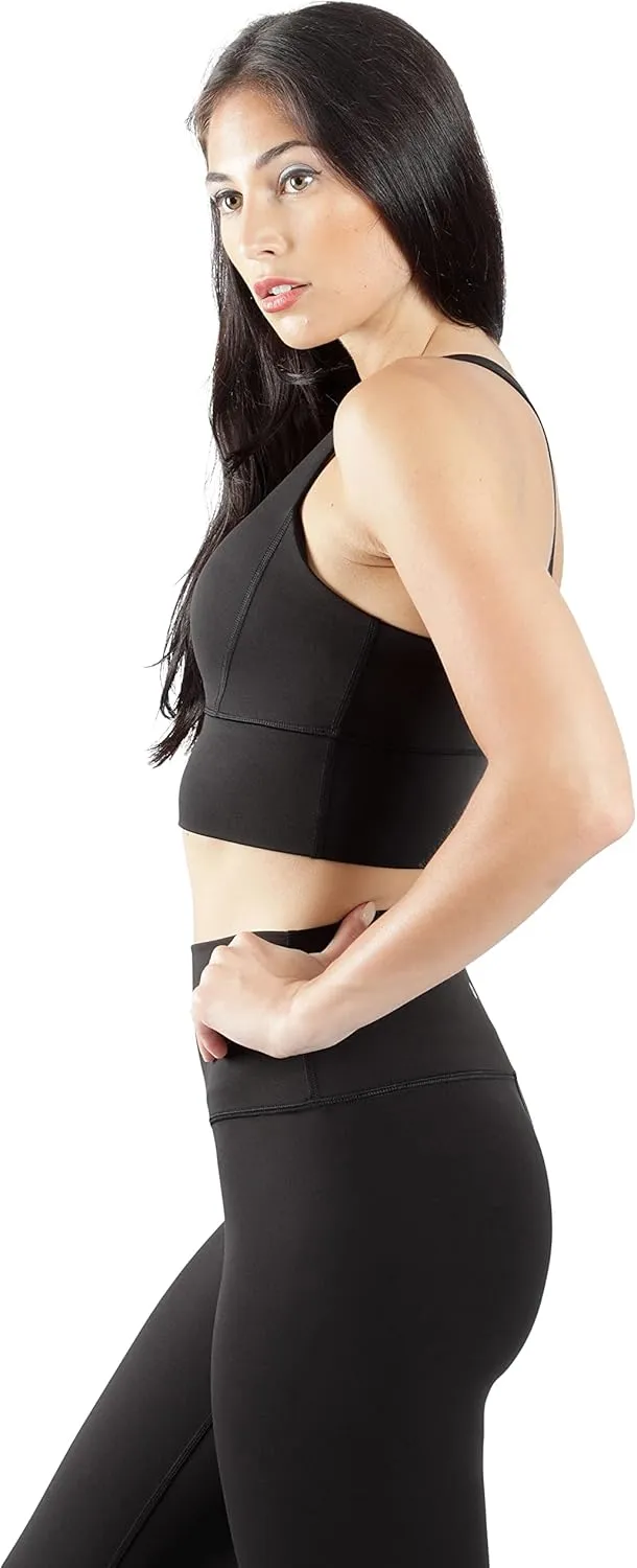 90 Degree By Reflex Lux Moisture Wicking Sports Bra