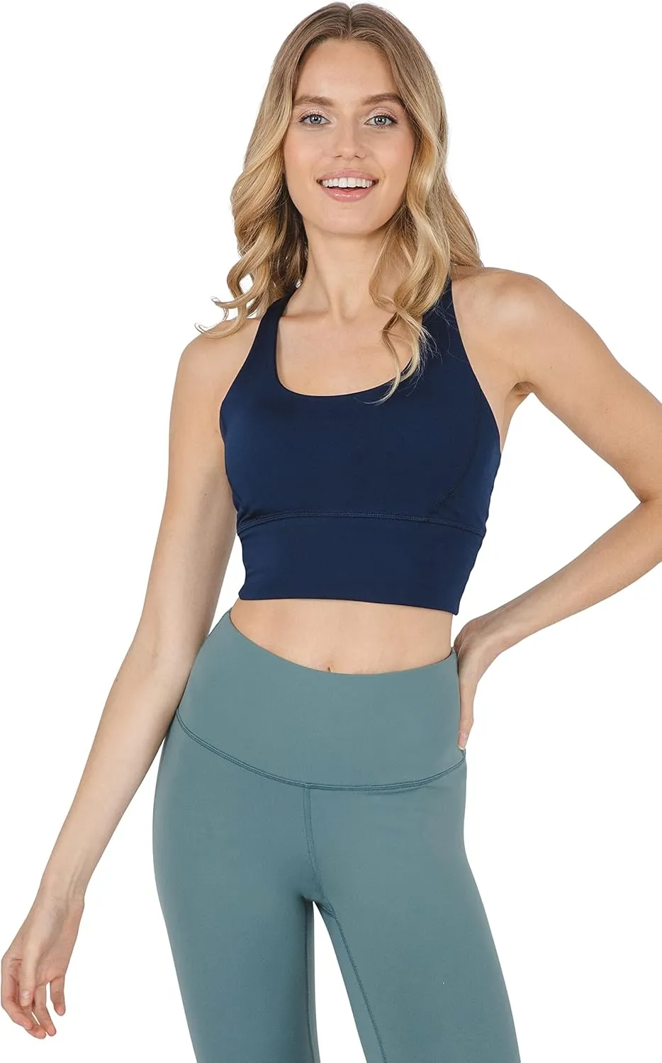 90 Degree By Reflex Lux Moisture Wicking Sports Bra