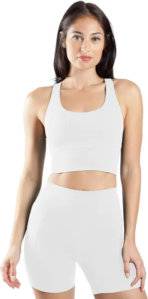 90 Degree By Reflex Lux Moisture Wicking Sports Bra