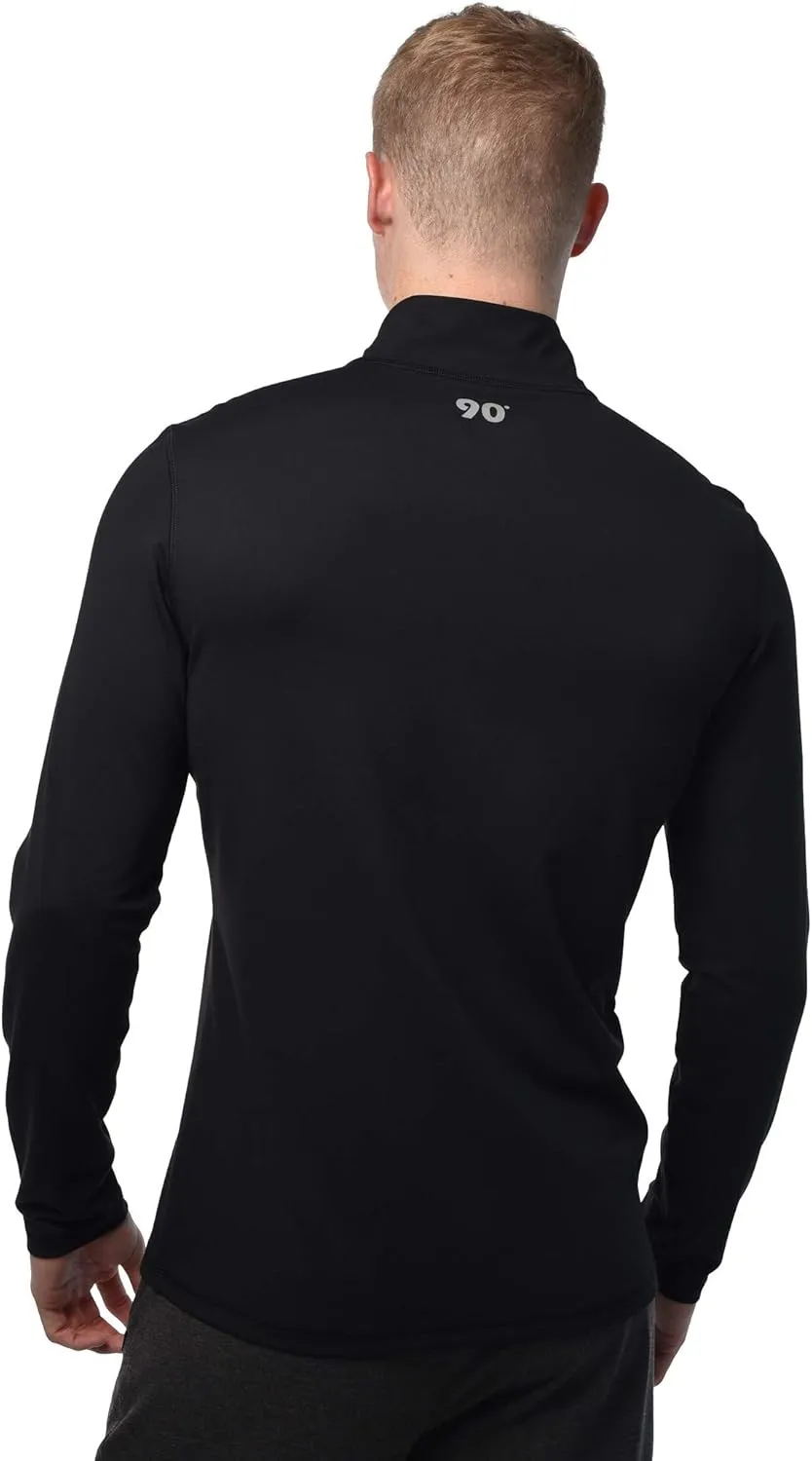 90 Degree By Reflex Ultra Soft Half Zip Long Sleeve Shirt for Men