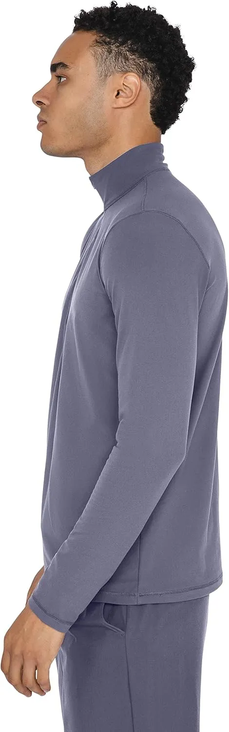 90 Degree By Reflex Ultra Soft Half Zip Long Sleeve Shirt for Men
