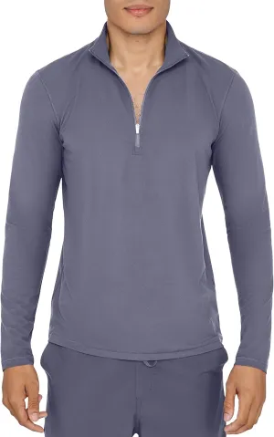 90 Degree By Reflex Ultra Soft Half Zip Long Sleeve Shirt for Men