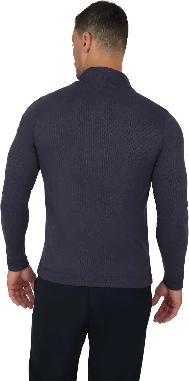 90 Degree By Reflex Ultra Soft Half Zip Long Sleeve Shirt for Men