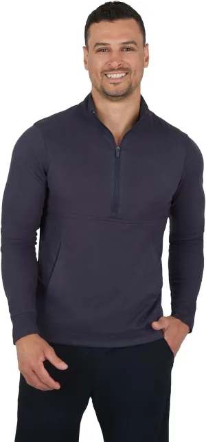 90 Degree By Reflex Ultra Soft Half Zip Long Sleeve Shirt for Men