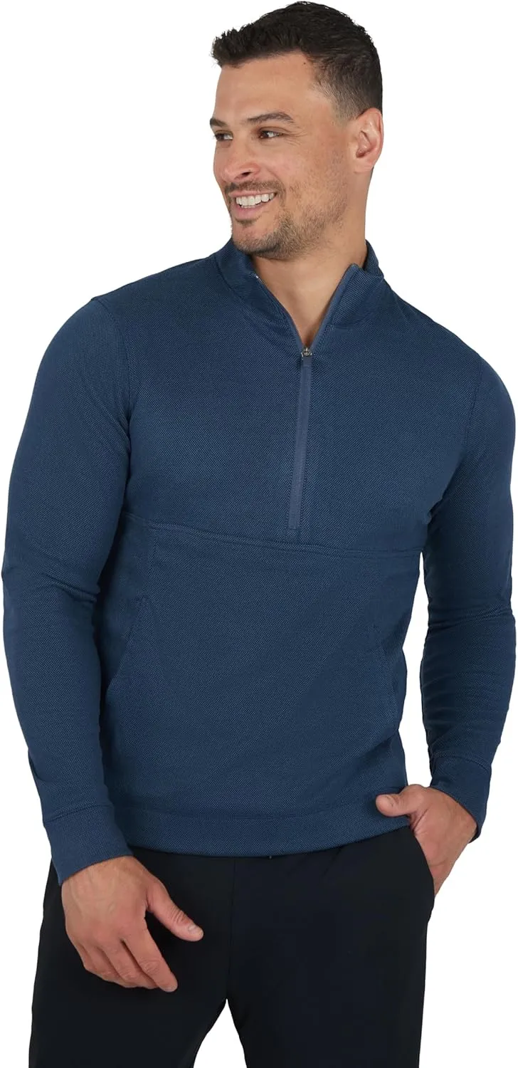 90 Degree By Reflex Ultra Soft Half Zip Long Sleeve Shirt for Men