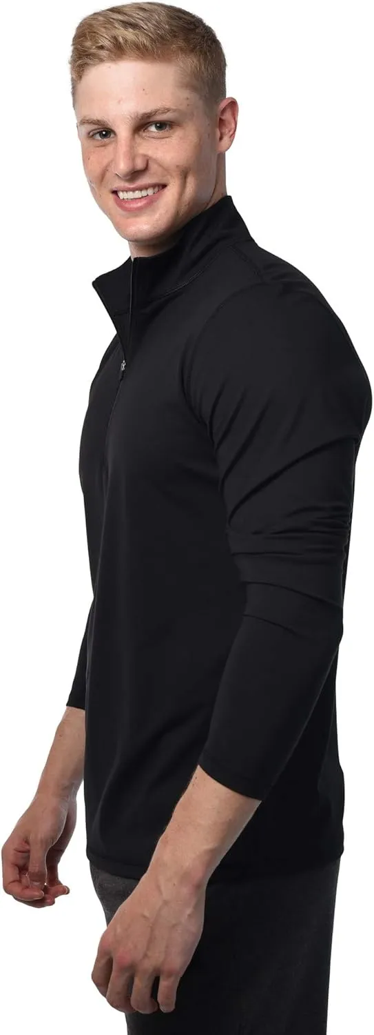 90 Degree By Reflex Ultra Soft Half Zip Long Sleeve Shirt for Men