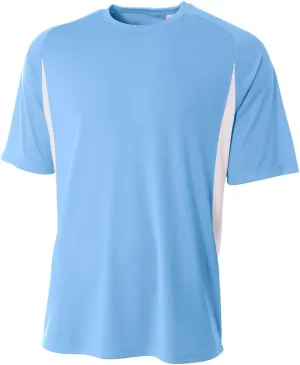 A4 Mens High-Performance Moisture-Wicking Color Block T-Shirt