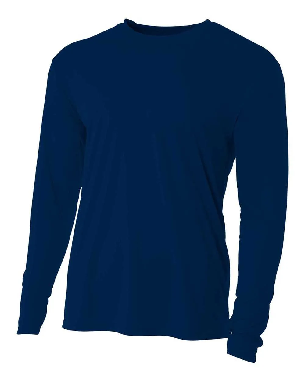 A4 N3165 Cooling Performance Long Sleeve Crew - Navy