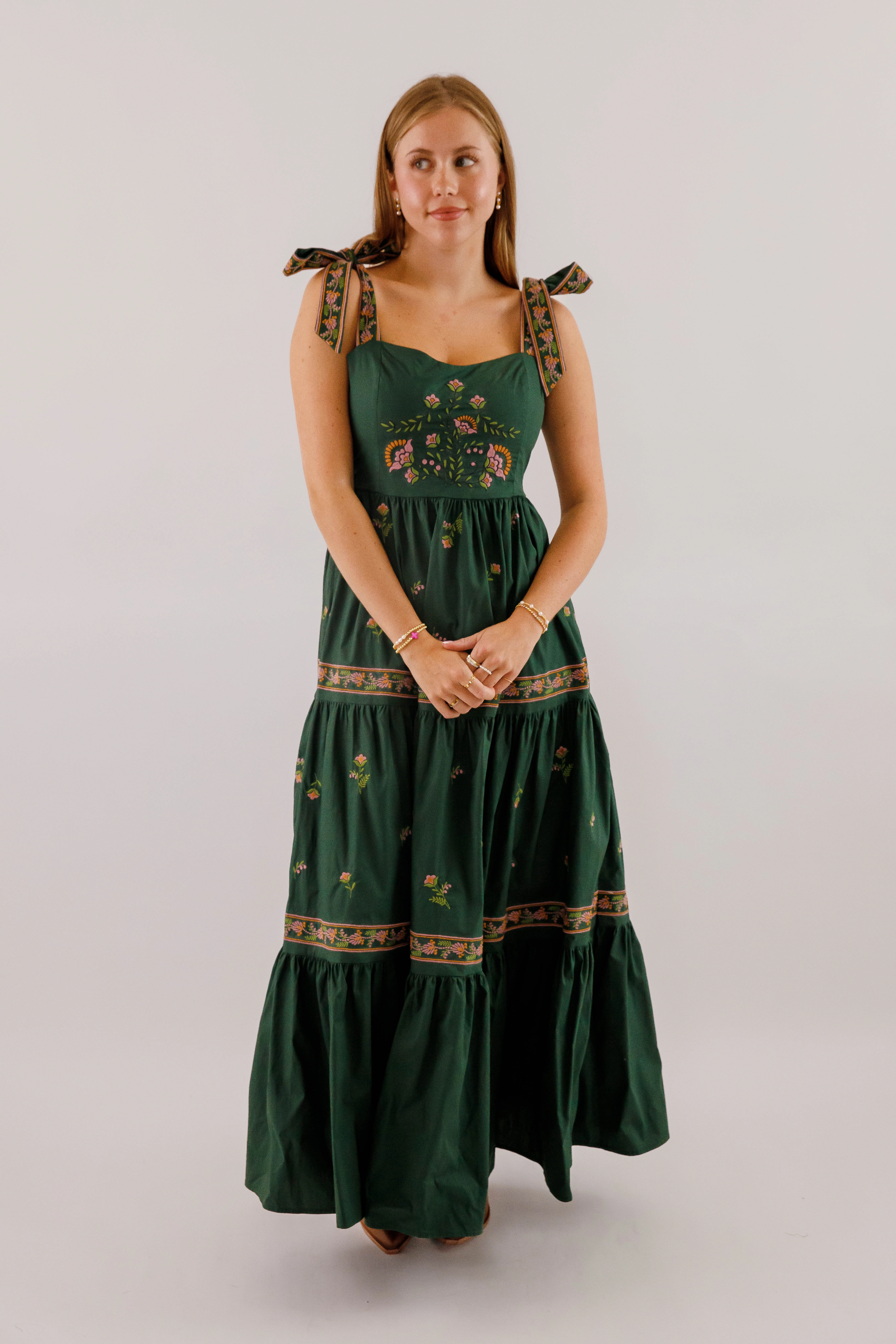 A Feeling of Gratitude Maxi Dress-Hunter Green Stylish Vibe