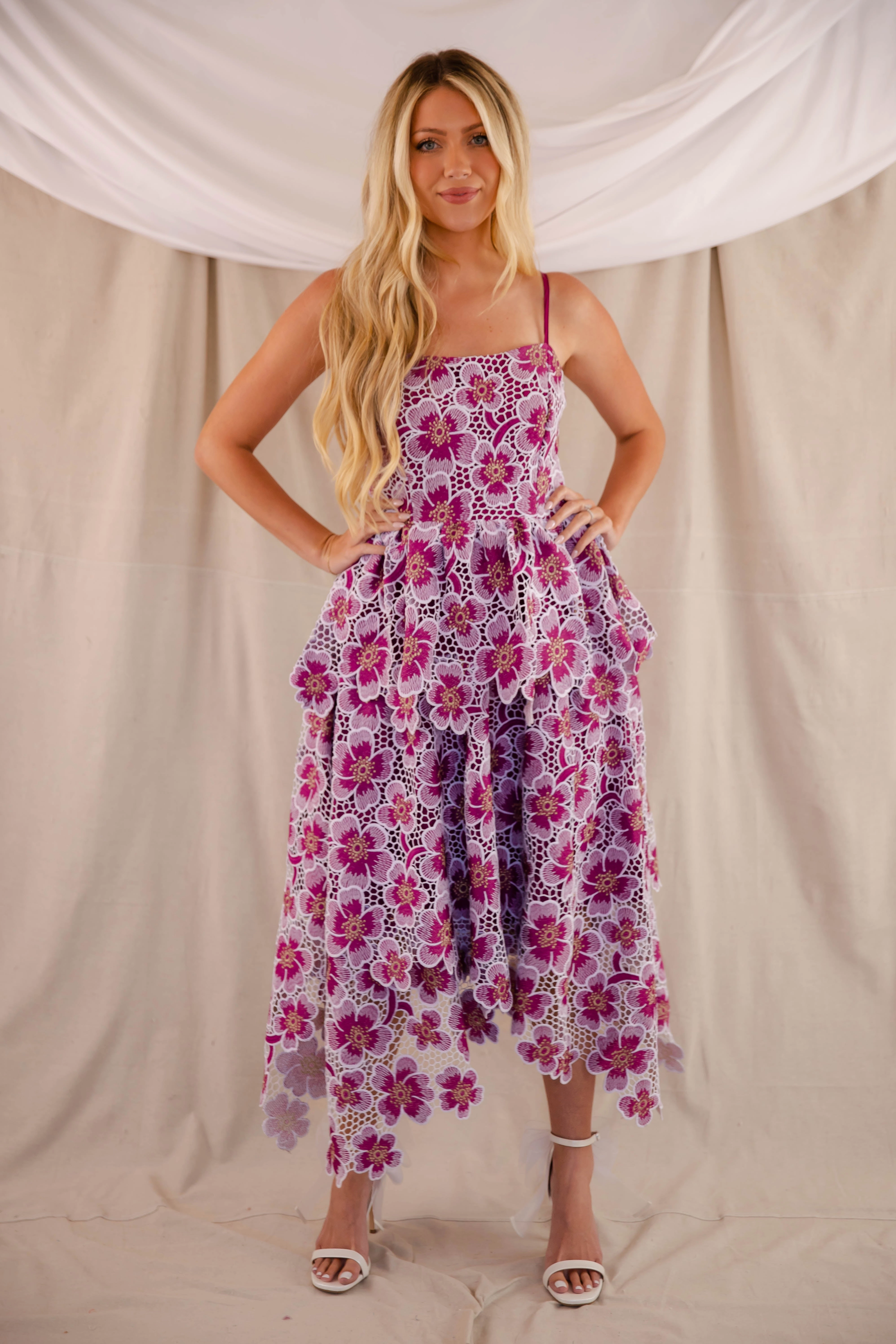 Edgy Twist A Part Of The Crowd Midi Dress