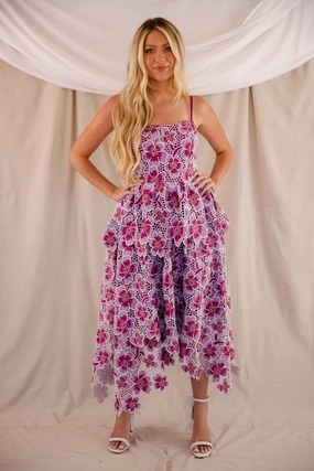 Edgy Twist A Part Of The Crowd Midi Dress