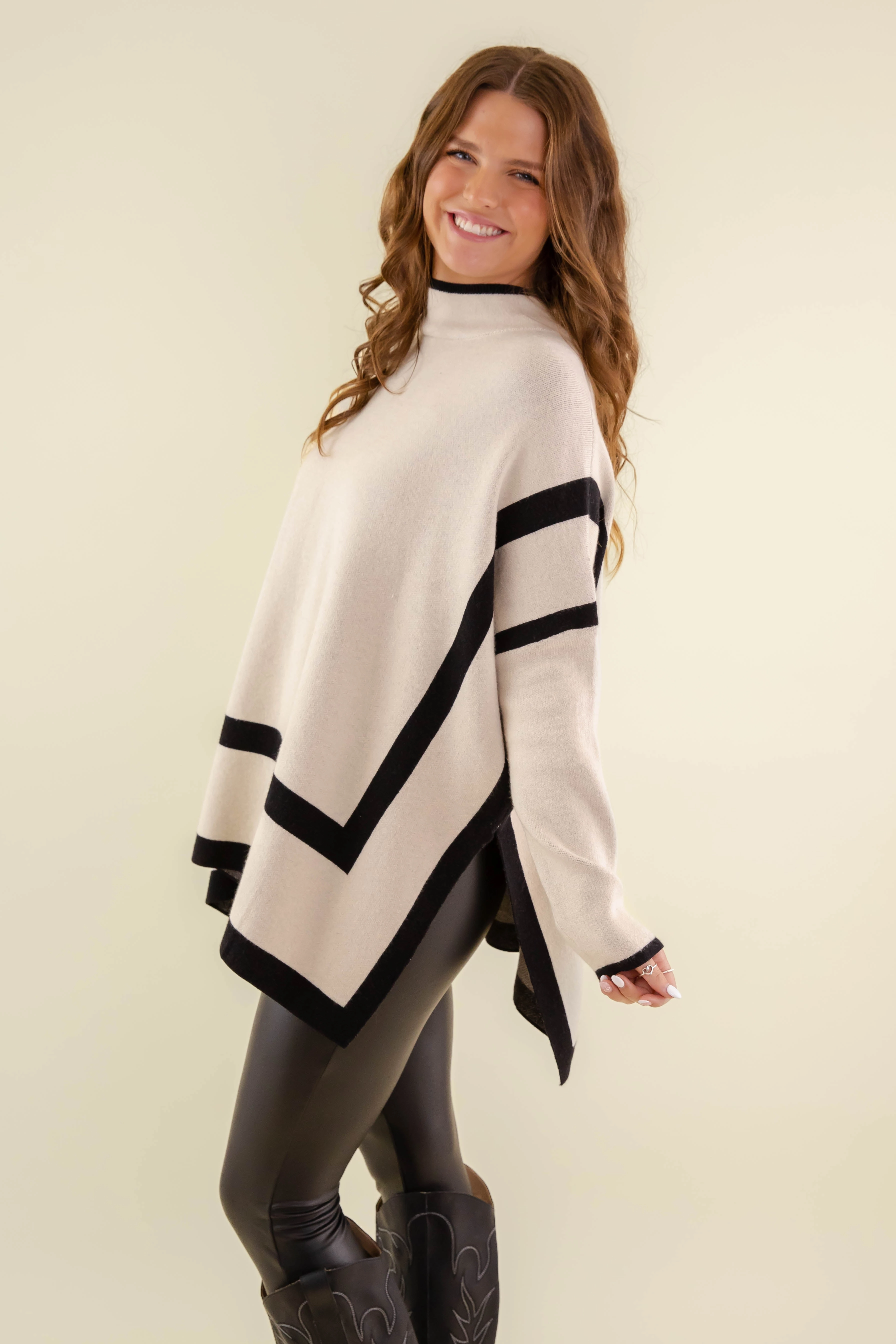 Bohemian style A Serious Game Sweater-Oatmeal
