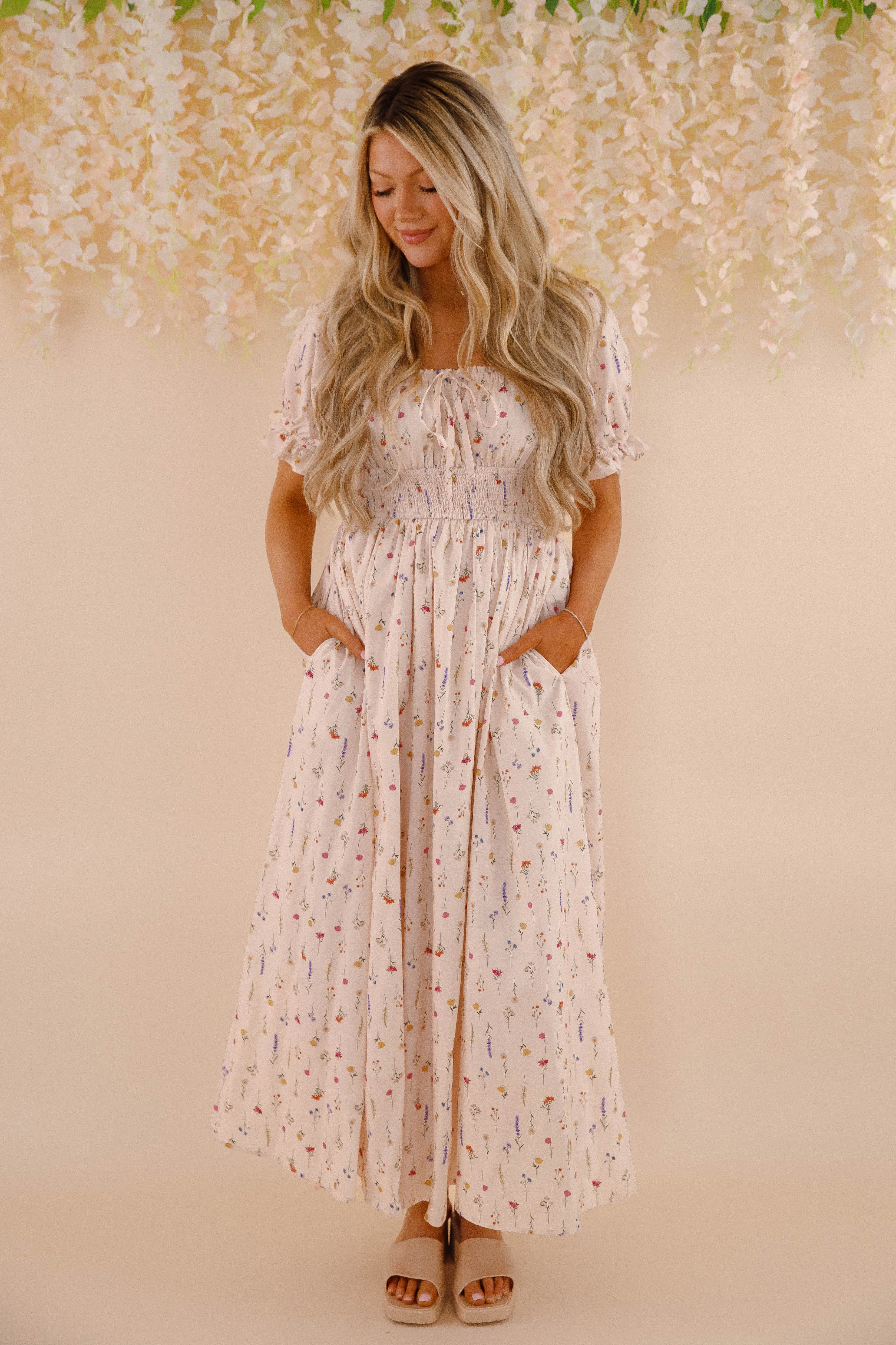 Rooftop-Event A Springtime Dance Maxi Dress