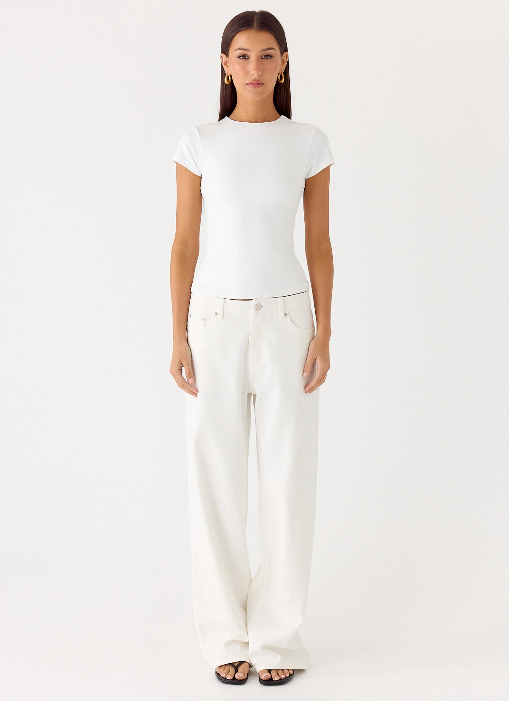 About You Top - White MultiPurposeUtility Quick Access Pockets