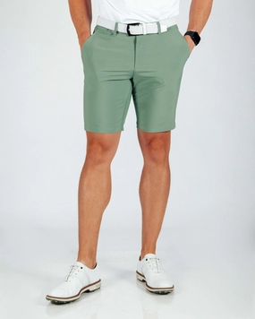 Layering Comfort Men's Sage Green Golf Shorts
