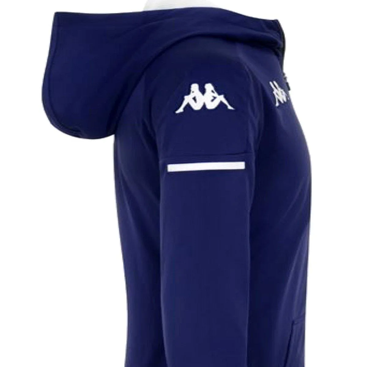 AC Fiorentina navy hooded presentation soccer tracksuit 2020/21 - Kappa
